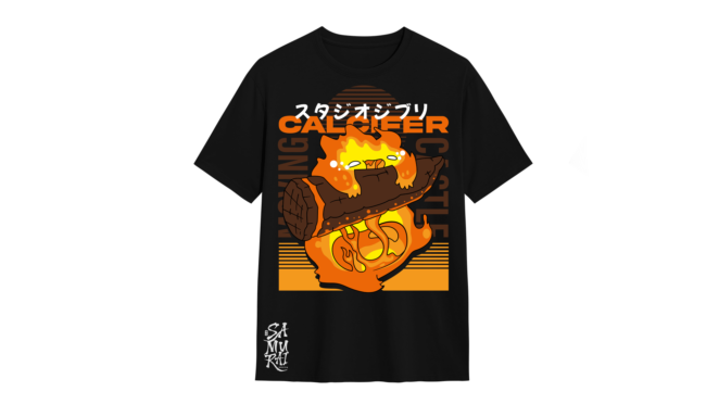 Camisa Calcifer – El Castillo Ambulante – El Fuego Mágico