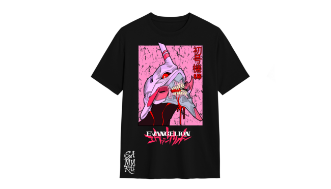 Camisa Evangelion – Neon Genesis Evangelion – Unidad-01 y el Impacto