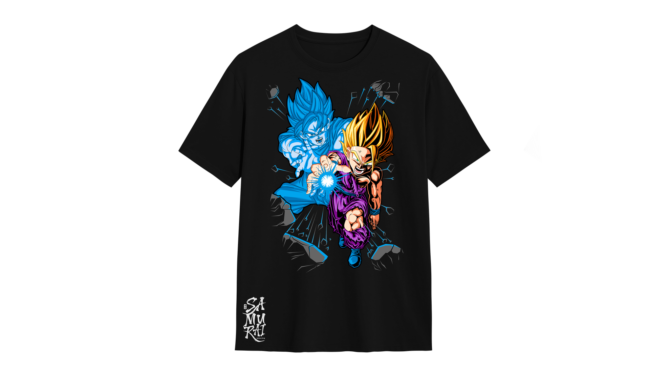 Camisa Goku y Gohan – Dragon Ball – Padre e Hijo, Héroes Legendarios