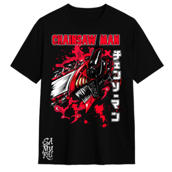 Camisa Chainsaw Man Denji Sangre – Furia Demoníaca | Samurai White
