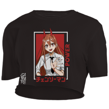 Crop Top Power – Chainsaw Man | Samurai White