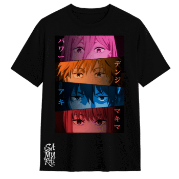 Camisa Chainsaw Man Mirada División Especial 4 | Samurai White