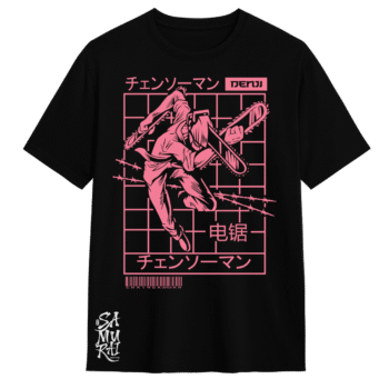 Camisa Chainsaw Man Denji Modo Motosierra – Poder Desatado | Samurai White