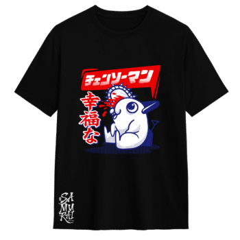 Camisa Chainsaw Man Pochita – El Mejor Amigo del Demonio | Samurai White