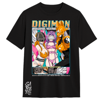 Camiseta Exclusiva de Angewomon, Kazemon y Renamon