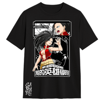 Camiseta Exclusiva de Momo Yaoyorozu – BNHA