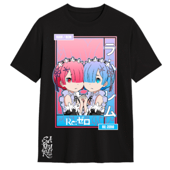 Camiseta Exclusiva de Rem y Ram – Re:Zero