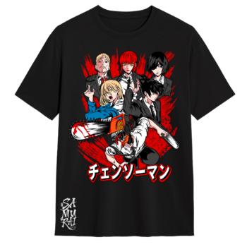 Camiseta Chainsaw Man Caos Sangriento