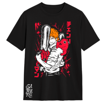 Camiseta Denji y Pochita Chainsaw Man ¡Vínculo Eterno!