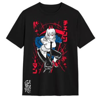 Camiseta Power Chainsaw Man ¡Caótica!