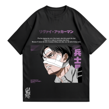 Camiseta Levi Ackerman – El Soldado Más Fuerte de la Humanidad | Attack on Titan